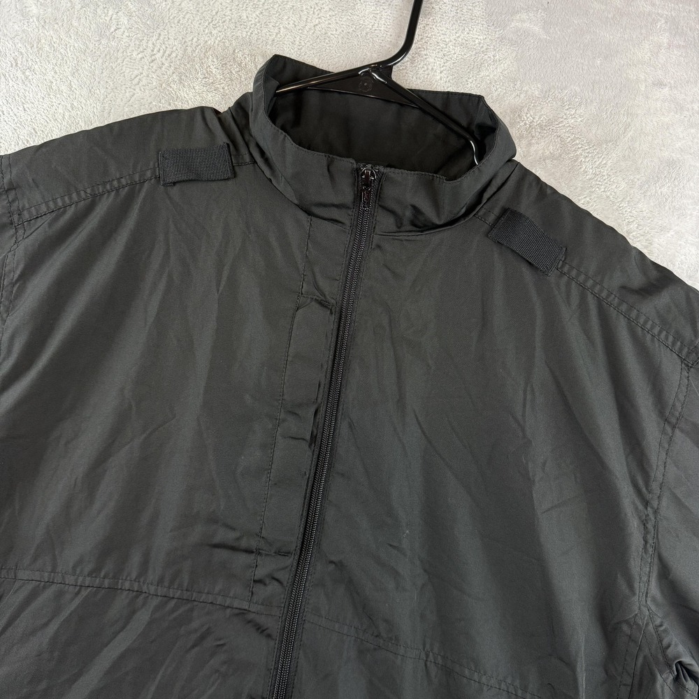 5.11 Tactical Jacket Mens Large Black Big Horn Fleece Lined Mic Loops Pockets